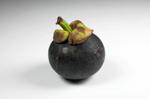 mangosteen on white background