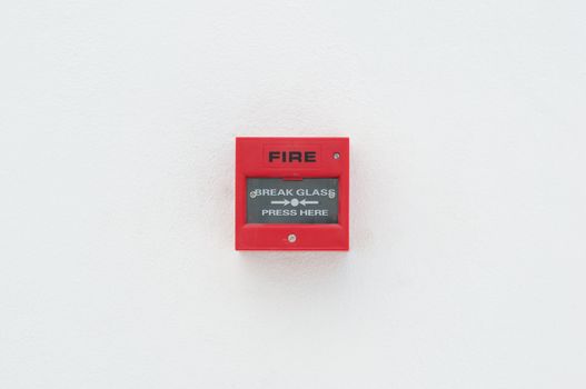 fire warn box on the wall
