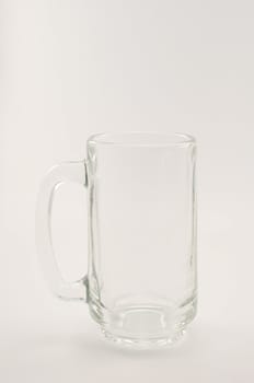 glass of beer on white background