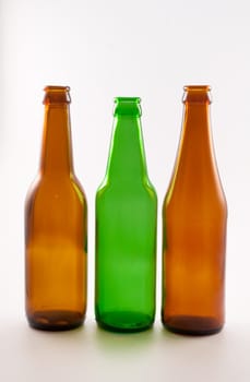 bottle of beer on white background