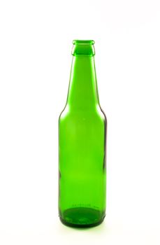 bottle of beer on white background