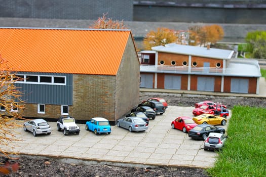 Madurodam - miniature city near  Hague in  Netherlands.