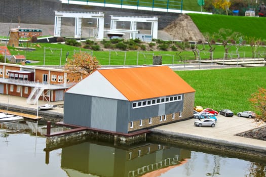 Madurodam - miniature city near  Hague in  Netherlands.