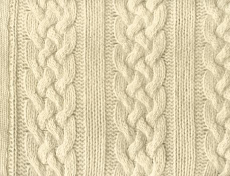 Close-up of a piece of knit fabric