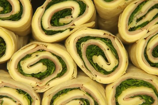 fast food rolls texture with vegetable, cheese and meat