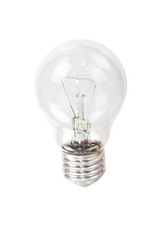 Light bulb isolated on white