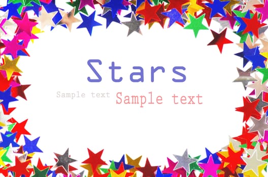 Colored stars background for your text on photo, and other.