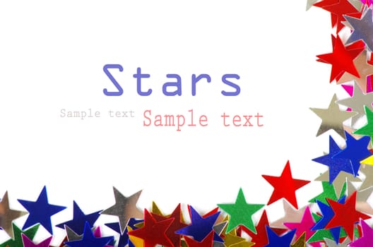 Colored stars background for your text on photo, and other.