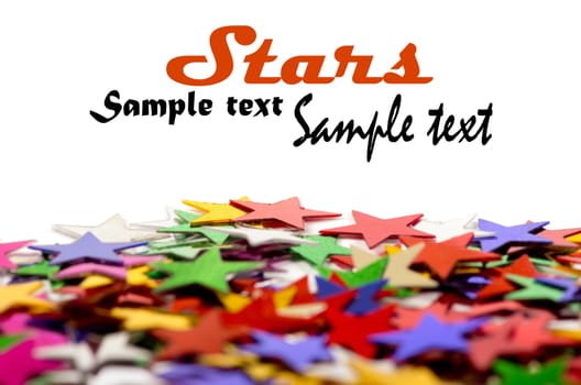 Colored stars background for your text on photo, and other.