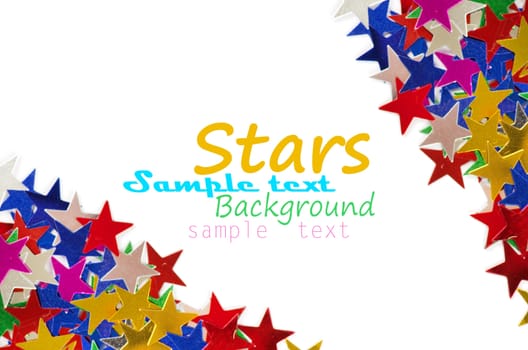 Colored stars background for your text on photo, and other.