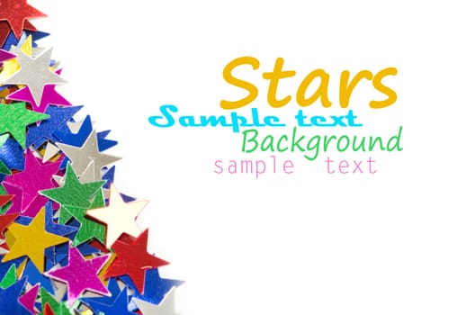 Colored stars background for your text on photo, and other.