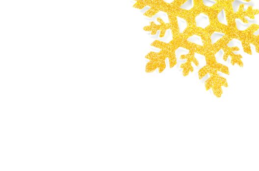 Christmas tree decoration star isolated on white background