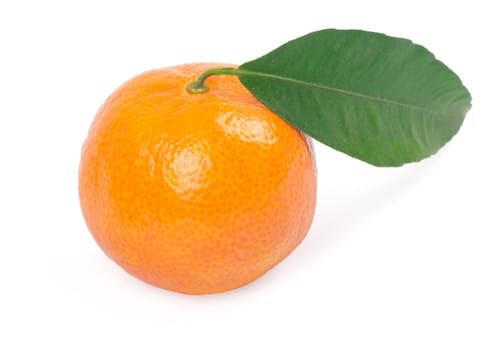 Mandarins isolated on white background