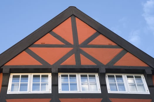 Roof of a house in bavarian style