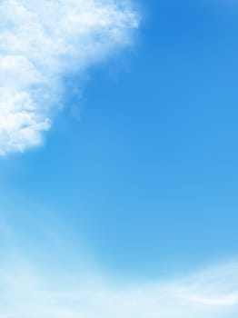 blue sky is covered by white clouds