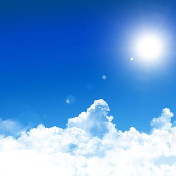 blue sky background
