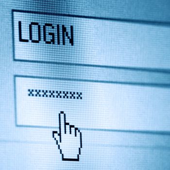 login  password on lcd screen macro
