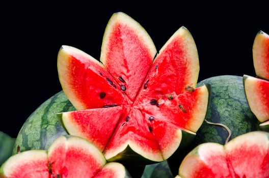 fresh delicious watermelon, sweet taste.