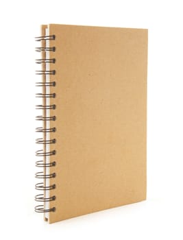 recycle notebook isolated on the white background