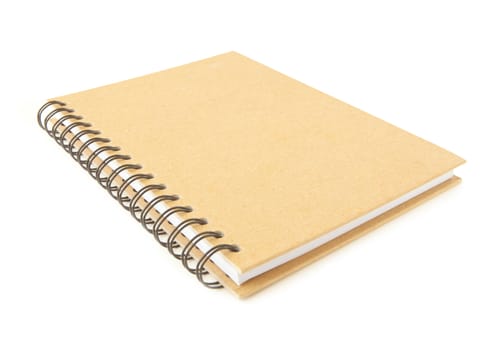 recycle notebook isolated on the white background