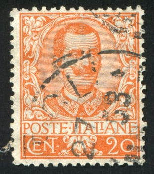 ITALY - CIRCA 1896: stamp printed by Italy, shows Victor Emmanuel III, circa 1896