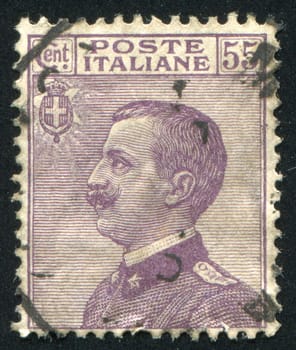 ITALY - CIRCA 1906: stamp printed by Italy, shows Victor Emmanuel III, circa 1906