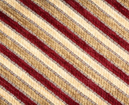 Striped fabric texture. Clothes background. Close up