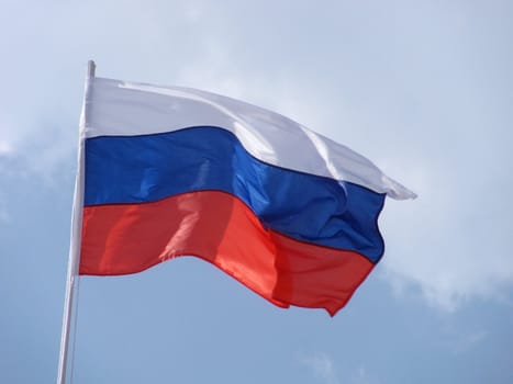 flag of Russia on flagstaff
