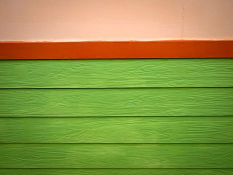 Red and Green Plank Wood wall for background