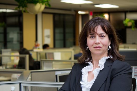 Confident business woman in an office