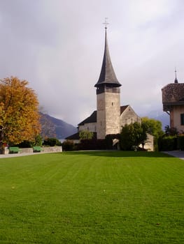 Spiez Castle in Spiez, Switzerland.