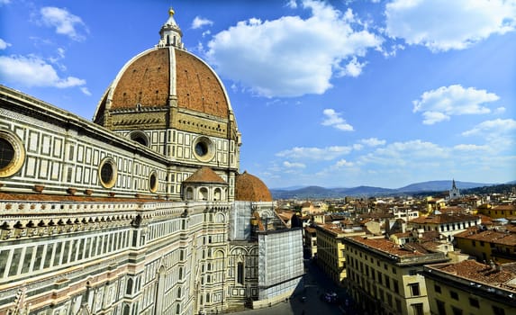 Beautiful renaissance cathedral Santa Maria del Fiore in Florence, Italy