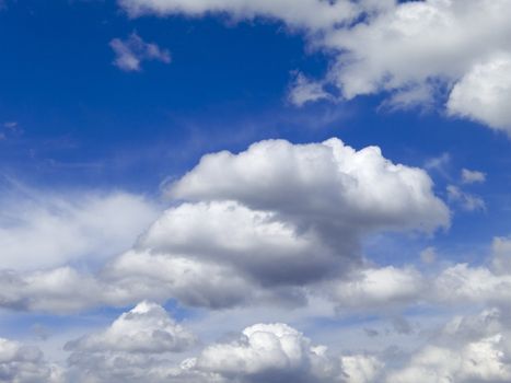 Blue sky and clouds background