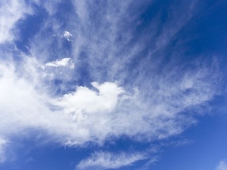 Blue sky and clouds background