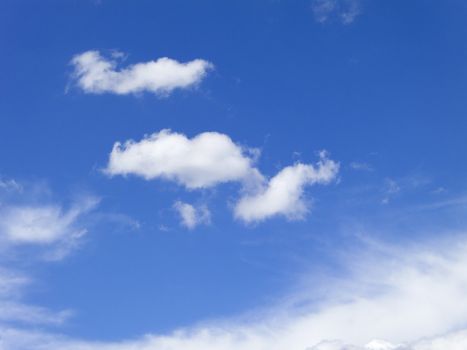 Blue sky and clouds background