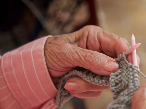 Granny knitting