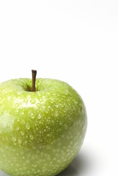 Fresh smith apple isolated on a white background.
