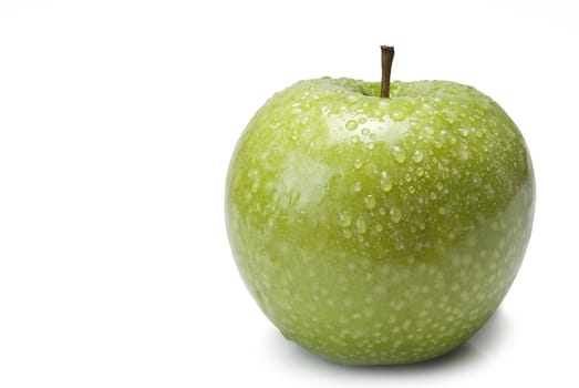 Fresh smith apple isolated on a white background.
