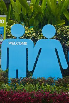 Stock Photo - Male and female Toilet sign