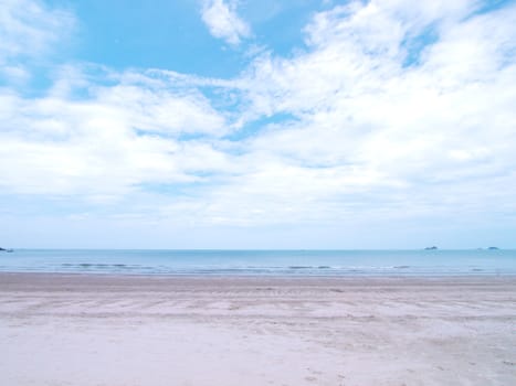 Landscape of Hua Hin beach in Thailand