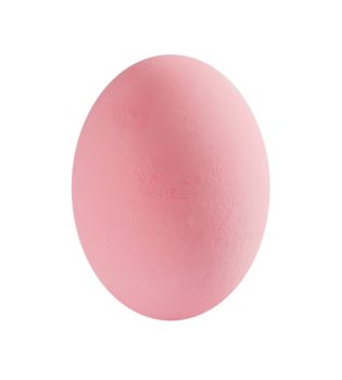 Duck egg preserved in potash or ammonia on white background