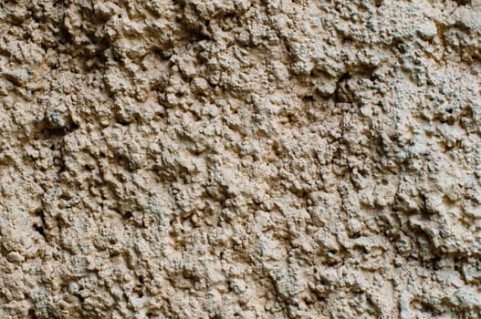 Close up of plaster texture on the wall