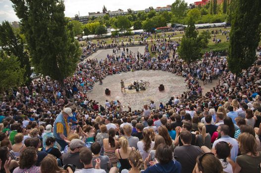 People in Mauerpark, Berlin