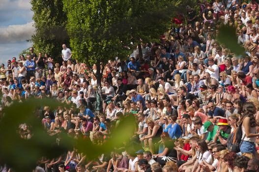 People in Mauerpark, Berlin