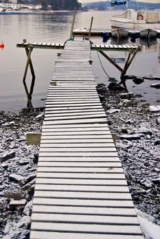 Wooden jetty