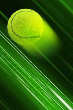 Tennis on speed background