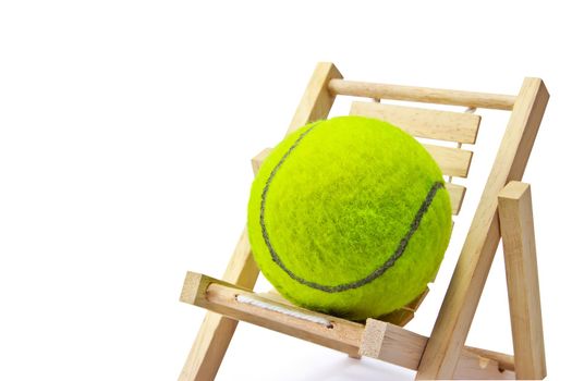 Tennis on the chair