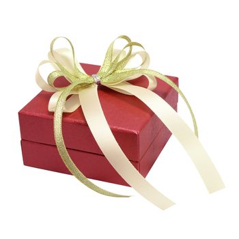 Gift box on white background