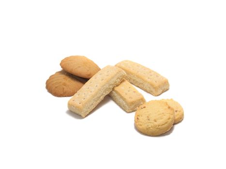 Some cookies isolated on a white background