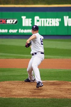 SCRANTON - JULY 31: Scranton Wilkes Barre Yankees pitcher Phil Hughes delivers a pitch in a game at PNC Field July 31, 2008 in Scranton, PA